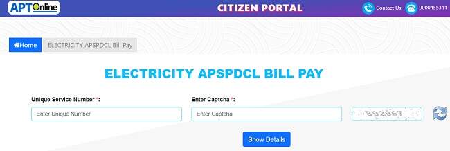 APSPDCL - AP Electricity Bill Payment Online Pay