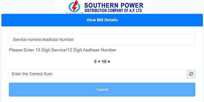 SPDCL Bill Payment Online