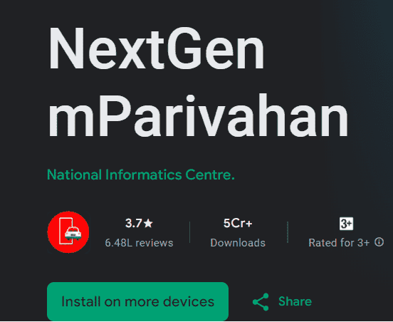 Mparivahan App - m Parivahan App - Parivahan App Download