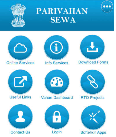 Sarathi Parivahan App - Sarati parivahan gov in