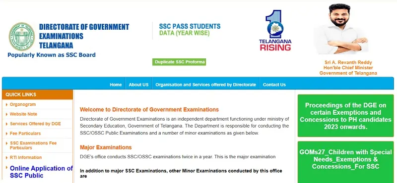 BSE Telangana 10th Results - BSE Telangana SSC Results 2025