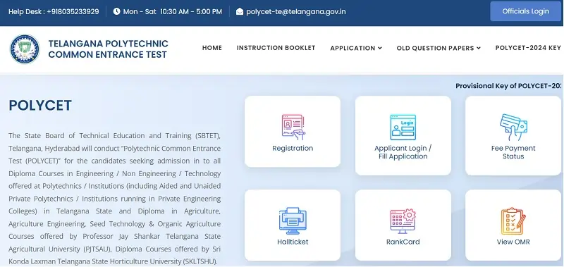 TS Polycet Allotment Order - Seat Allotment Download