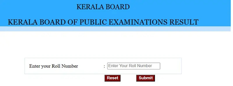 Kerala Result - Kerala Board 10th SSLC Result