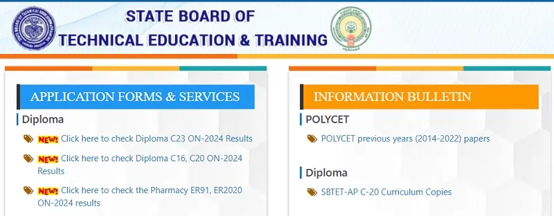 sbtet ap Gov In Results 2025 - SBTET Results c20 c23 c16