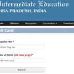 Ap Inter hall Ticket Download - AP Inter Admit Card Download - Ap Intermediate Hall Tickets Download