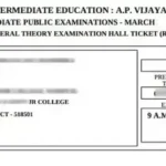 Manabadi Inter Hall Ticket 2025 - Manabadi Intermediate Hall Ticket Download